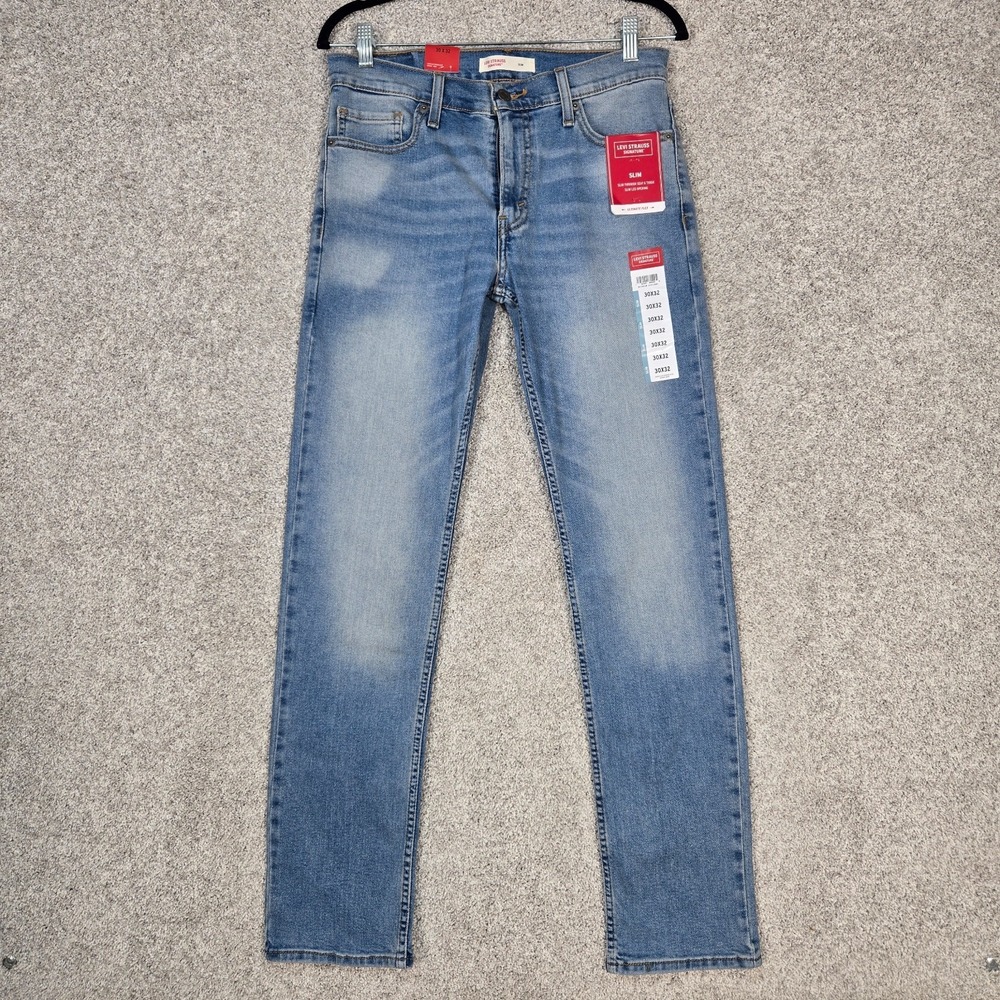 Levi Strauss Signature jeans Men's 30x32 Slim flex NEW - Picture 1 of 13